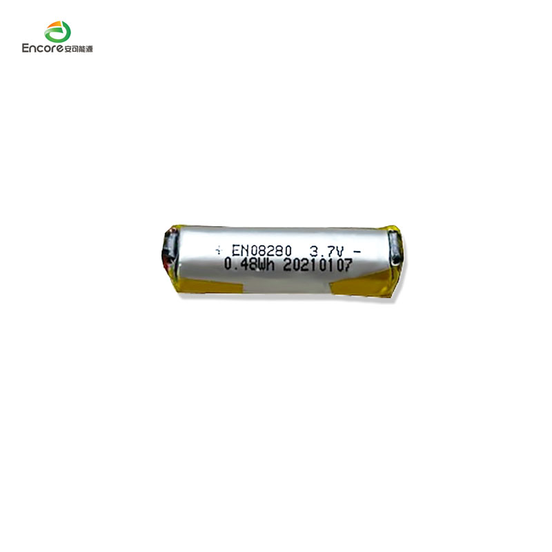 08280 120mAh Lipo bateria zilindrikoa