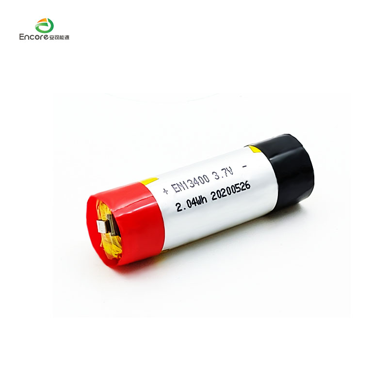 13400 550mah lipo bateria zilindrikoa