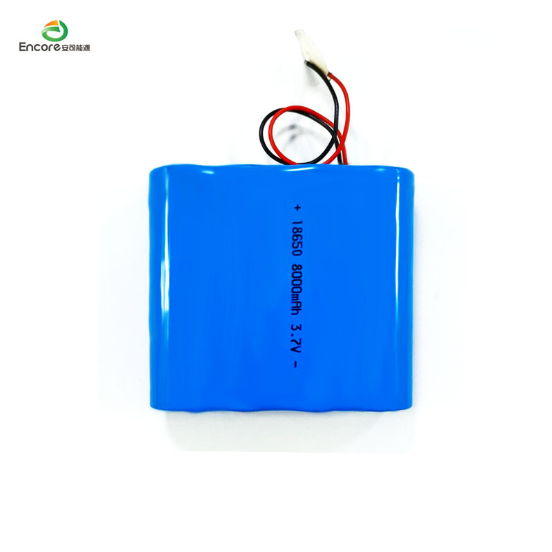 18650 8000mAh 3.7V Litio Ioi Bateria paketea