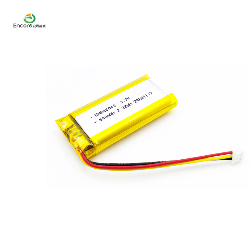 3.7v 600mah 2.22wh Li Ion Bateria