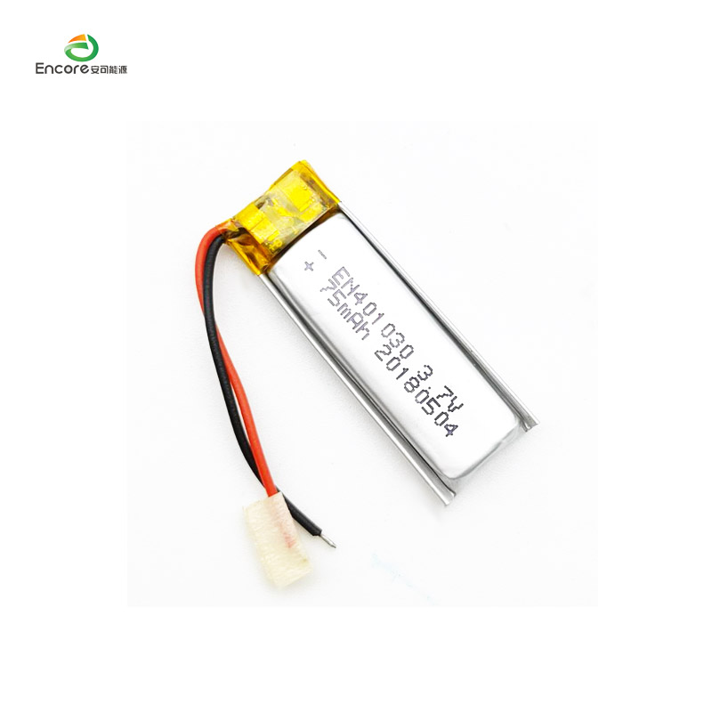 3.7v Hortzetako eskuila Lipo bateria