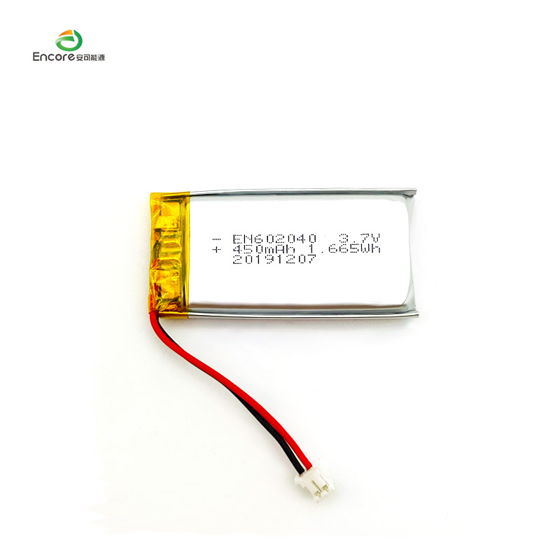 602040 3,7 V 450 mAh Li polimerozko bateria