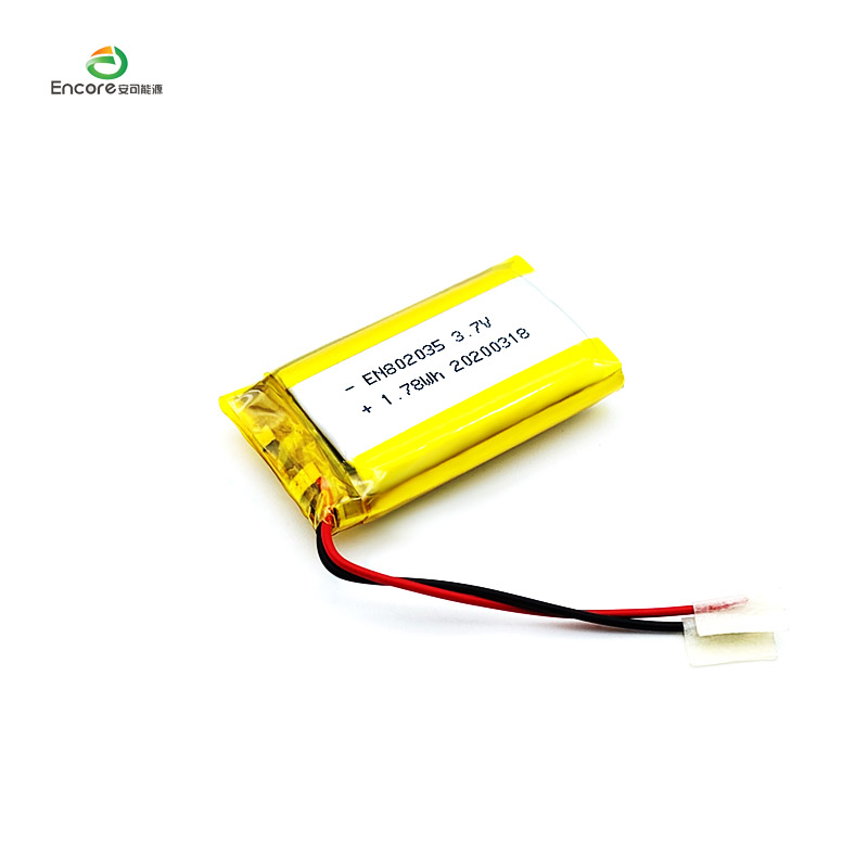 802035 3,7 V 480 mAh Li polimerozko bateria