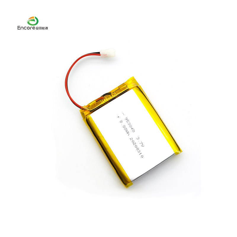 953848 2400mAh 3.7v lipo zelula kargagarria