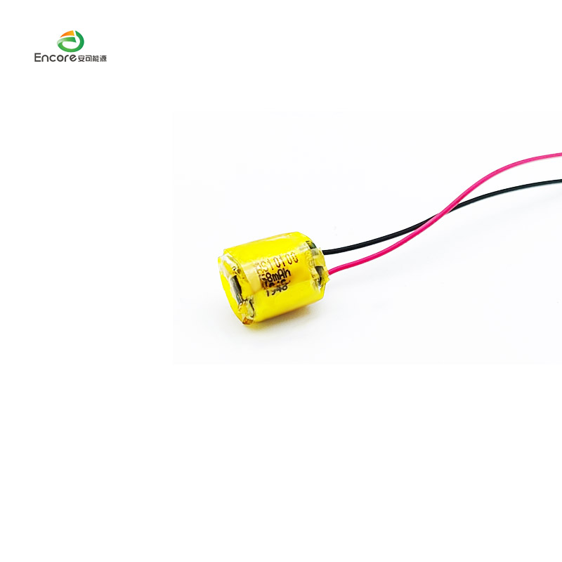 Zilindro txiki kargagarria 3.7v Lipo bateria