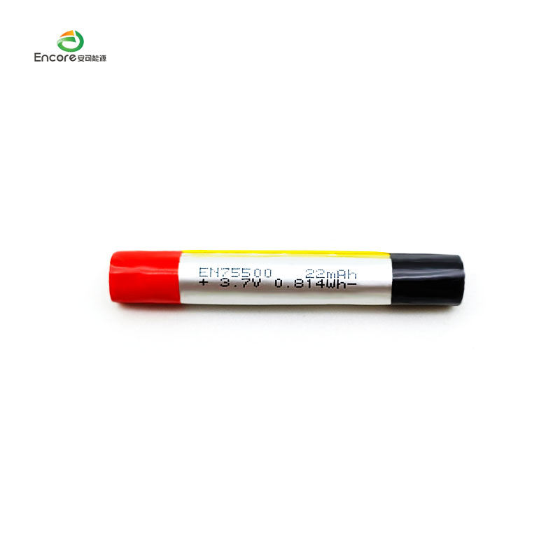 Round Vape 75500 220mah 3.7v lipo bateria